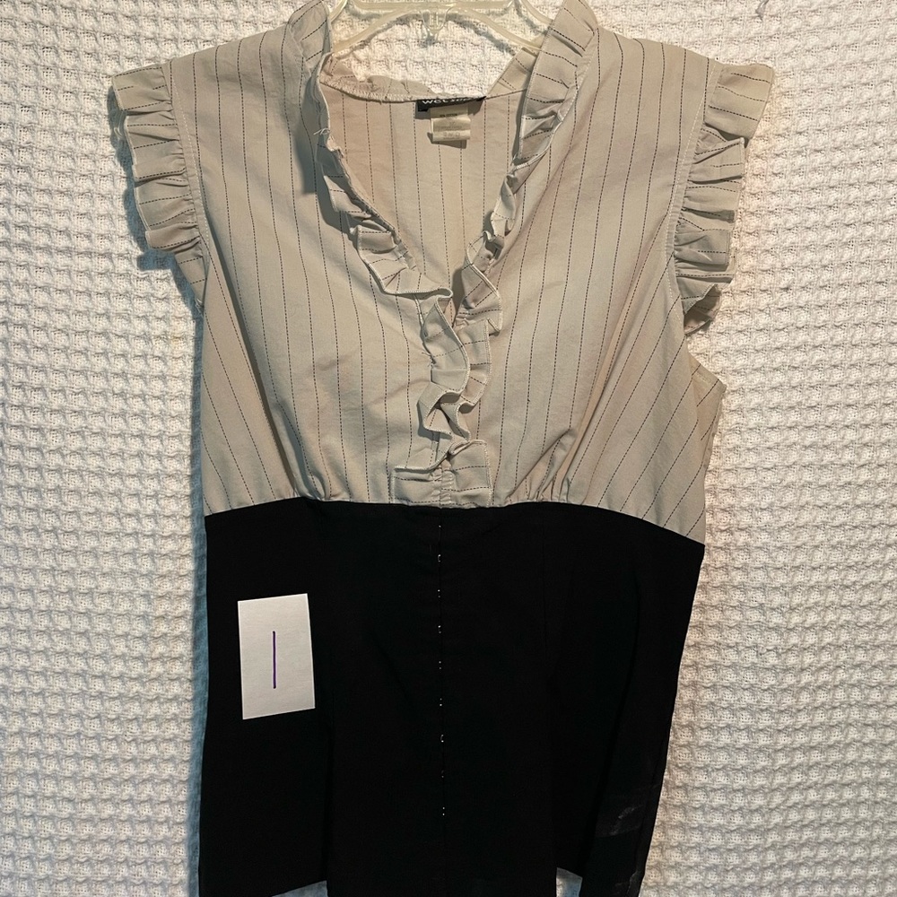 Corset waisted dress shirt